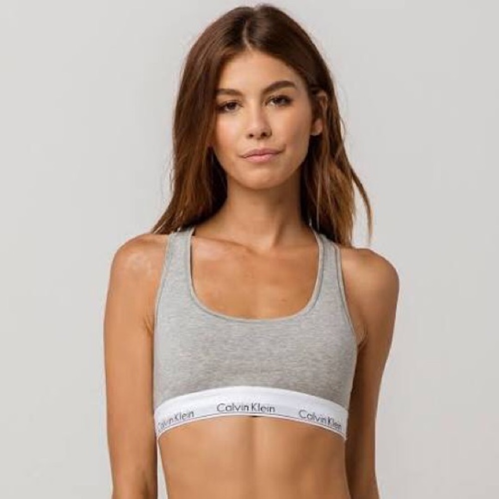 Calvin Klein Grey Sports Bra